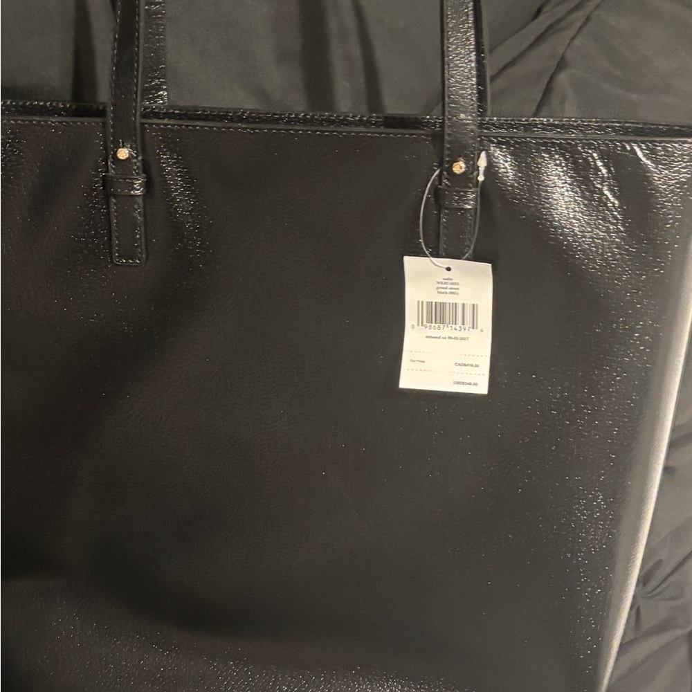Black Leather Tote Bag